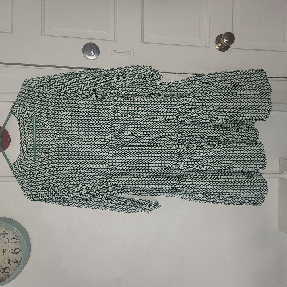 Chevron baby doll dress